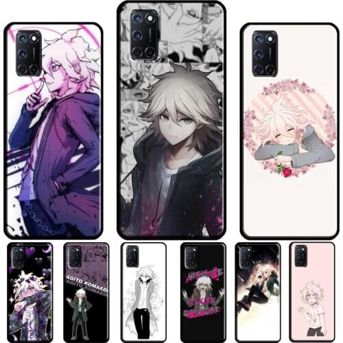 Nagito Komaeda Anime For OPPO A5 A9 A31 A53 2020 A1K A3S A5S A15 A52 A72 A83 F5 F7 Reno 2Z 4 Pro Phone Cover