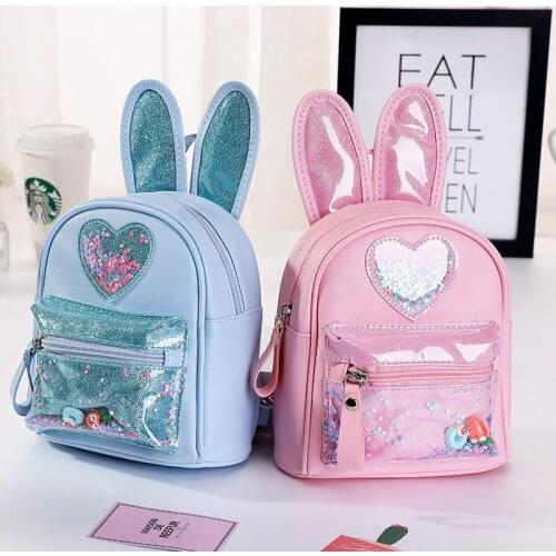 Children Small Backpack Purse Cute Leather School Bags for Kids Girl Princess School Backpack Bag Back Pack Mochila Feminina