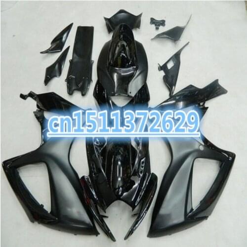 For A GSXR600 K6 06 07 2006 2007 ALL Gloss black GSXR750 GSX-R600 GP10599 glossy blk 06-07 GSX-R750 Fairing