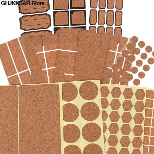 Oak Wooden Labels Stickers Craft Essential Bottle Self-adhesive Stickers 2/3/9/12/18/20/24/42/48/81/96Pcs