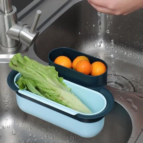 Hanging Drain Basket Rack Sink Filter Fruit Vegetable Drainer Basket Shelf Kitchen Waste Filter Baskets Household Kitchen Tools