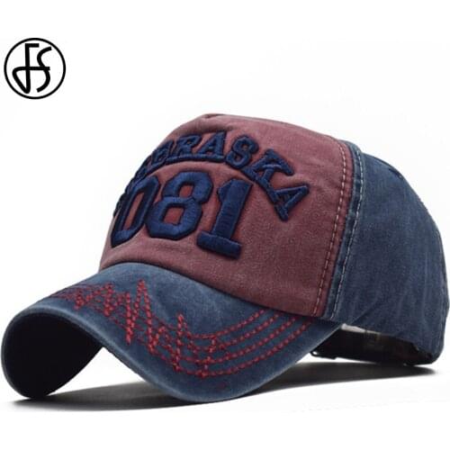 FS 2021 Summer Brown Denim Baseball Caps For Men Women Outdoor Sports Snapback Hip Hop Cap Vintage Trucker Hat Casquette Homme