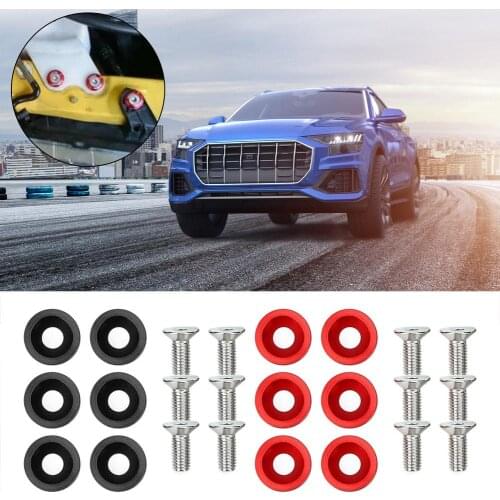 HOT SALE 6PCS/Set M8 Style Aluminum Fender Washers And Bolt Fender Washers And Bolt For H Onda C Ivic Integra Dropshipping