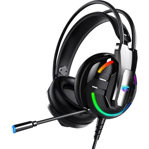 A18 RGB LED Gaming Headset Headphone Game Headphones With Microphone Super Bass Stereo Haedphone For PC Computer Phone Gamer
