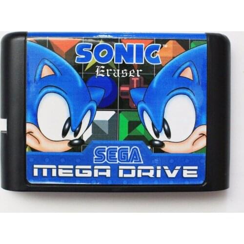 Sonic Eraser 16 bit MD Game Card For Sega Mega Drive For Genesis