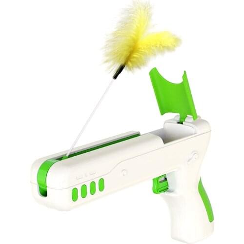 Cat Toys Interactive Stuffed Soft Funny Toys for Cat Puppy Pop It Training Toys Rebound Cat Stick Feather for Kitten Accessories