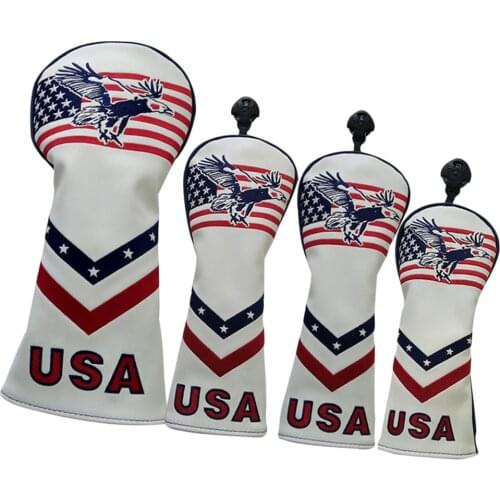 Pack of 4 Golf Accessories, Head Covers Set Headcovers Utility Club Protect with Interchangeable Number Tag