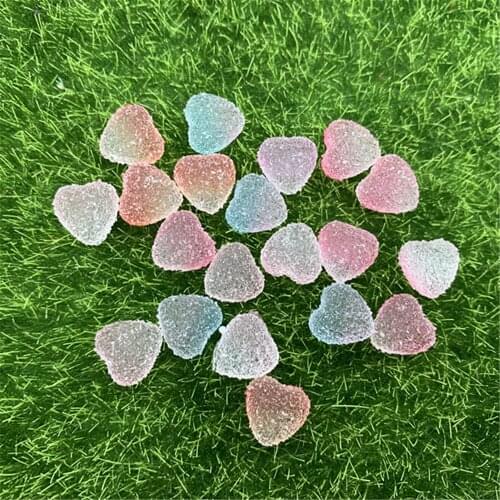 Frosted candy Color heart Mix for Resin DIY Supplies Nails Art Polymer Clear Clay accessories Sequins scrapbook shakes Craft