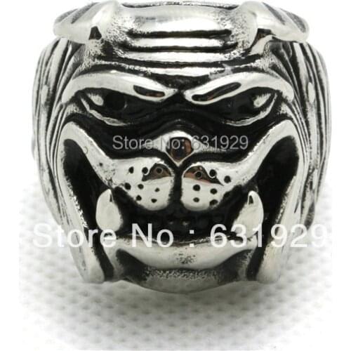 New Arrival 316L Stainless Steel Rings Men Human Good Friend Animal Ring