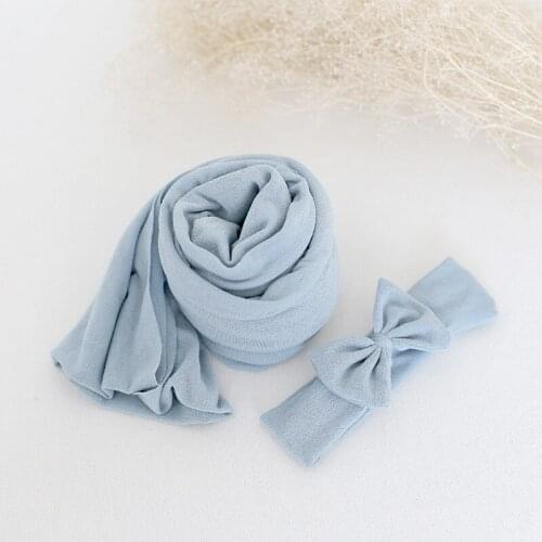 Newborn Stretch Knit Jersey wrap Baby swaddle blanket cocoon Layer Fabric