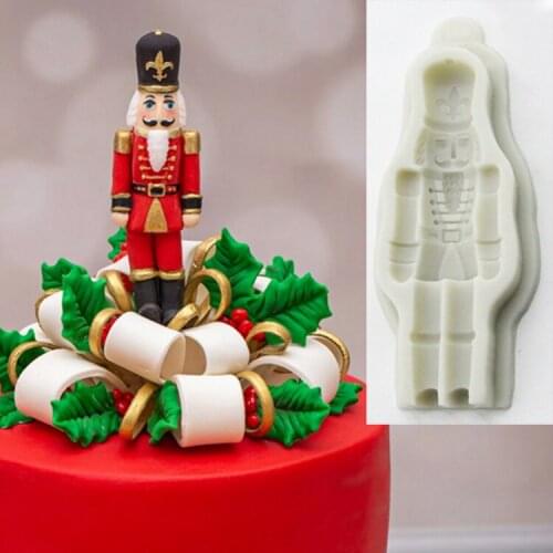 New style Santa chocolate cookies jelly mold fondant cake decoration silicone mold diy baking tools