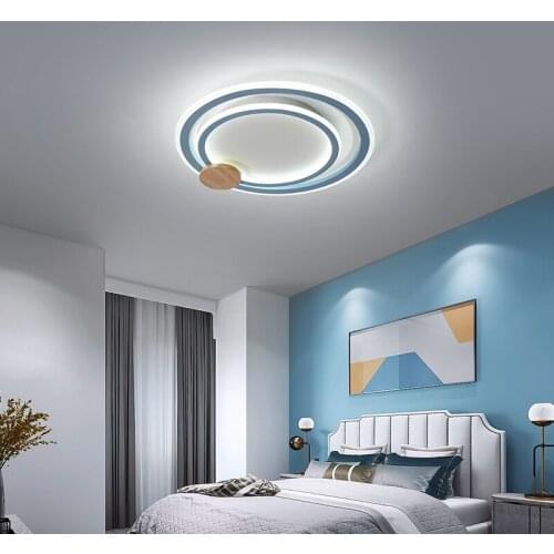 Simple modern Nordic LED ceiling lamp ultra-thin round bedroom book room lamp highlight creative kitchen and bathroom lamp