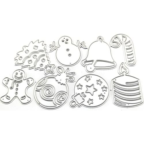 Christmas Metal Cutting Dies Cut Die Mold Christmas Snow Scene Scrapbook Paper Craft Knife Mould Blade Punch Stencils Die