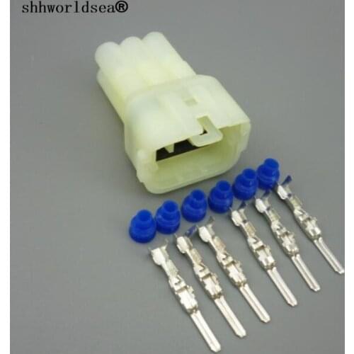 Shhworldsea 5/30/100sets 2.2mm 6 Pin/way male Auto sensor plug,Car waterproof electrical connector 6189-6171