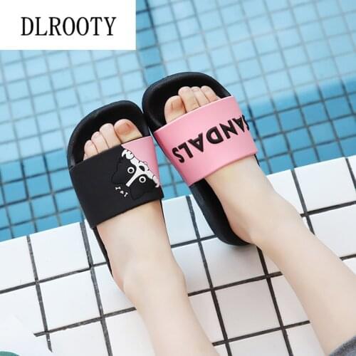 Slippers for Boy Girl Summer Sandals Flat Shoes Children Cartoon Dog Non-slip Home Bathroom Cute Fashion Kids Slides Flip Flops