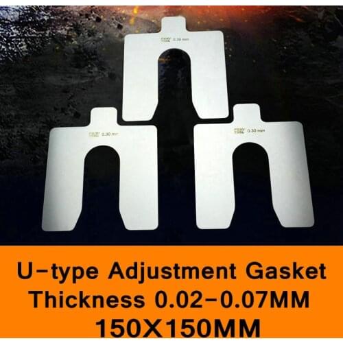U Type Adjustment Gasket Stainless Steel Strip Shank Flat Washer Mold Mould Gap Spacer Type E 150x150mm for Bolt M38 to M49