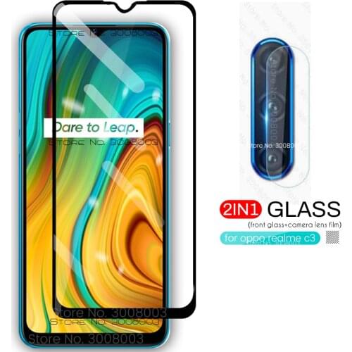 Realmi c 3 11 15 glass camera lens protective glass for oppo realme c3 c11 c15 safety glass realmec3 6.5'' smartphone film cover