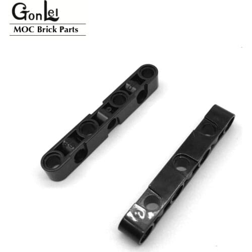 10Pcs MOCs Parts High-Tech Beam 1x7 Thick Connector Bricks with 3 Holes DIY Block Brick set Compatible with 32524 Particles
