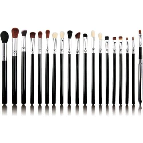 19Pcs Beginner Eye Makeup Brush Set Eye Shadow Blending Eyeliner Brush Eye Patch Shadow Set multi-function