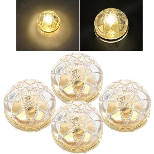 4pcs 1/12 Scale Dollhouse Furniture Ceiling Lamp LED Lights 1:12 Doll House Bedroom Living Room Decor
