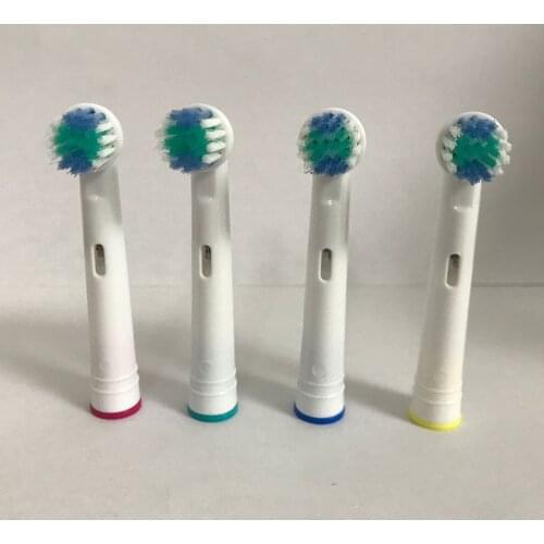4pcs Electric Toothbrush Brush Head Rotary Replacement DuPont Hairbrush Head Durable Portable Travel Adult Toothbrush Head