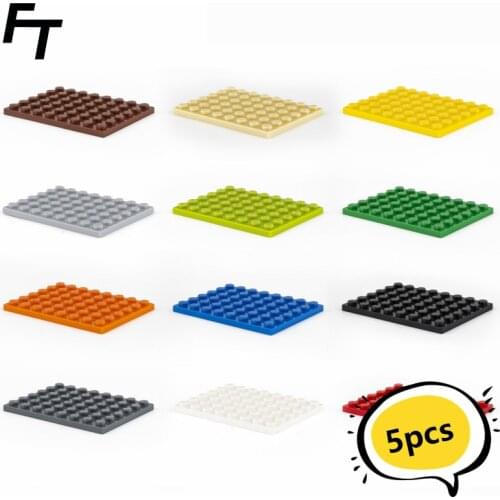 10 Pcs Small Particle 3036 6x8 Building Block Base Plate DIY Parts Buildmoc Compatible Assembly Particle Creative Gift Toys
