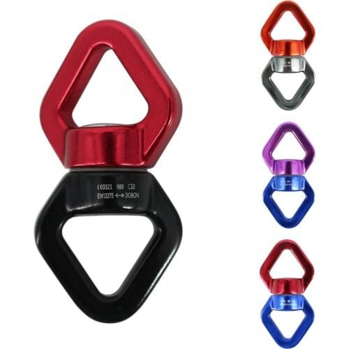 50%HOT30KN Outdoor Climbing Carabiner 8-Shaped Connecting Rotating Ring Rope Swivel