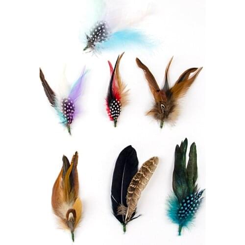 Clip Headdress Accessory/ Feather Flowers / Hats with Feathers / Floral 1Piece Wedding / Special Occasion / Horse Race Headpiece