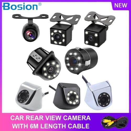 Car Rear View Camera 4 LED Night Vision Reversing Auto Parking Monitor CCD Waterproof 170 Degree HD Video