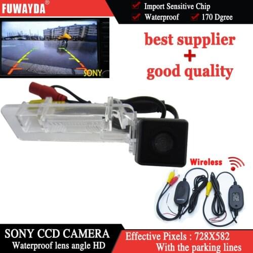 FUWAYDA Wireless FOR SONY CCD Special Car Rear View Reverse Parking Kit Back Up GPS DVD Nav CAMERA for Mercedes-Benz SMART HD