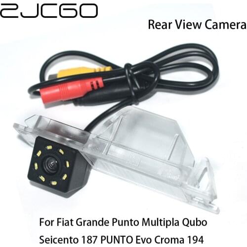 ZJCGO HD CCD Car Rear View Reverse Back Up Parking Camera for Fiat Grande Punto Multipla Qubo Seicento 187 PUNTO Evo Croma 194