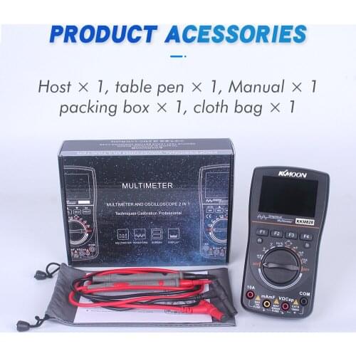 KKmoon kkm828 HD Intelligent Graphical Digital Oscilloscope Multimeter 2.4In Color Screen 1MHz Bandwidth 2.5Msps Sampling Rate