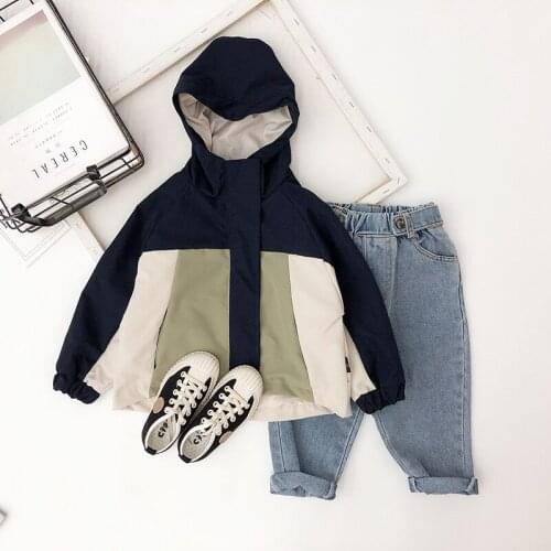 Kids Jacket Spring Autumn Casual Hooded Jackets for Girls Boys Outerwear 2 3 4 5 6 Years Toddler Baby Coats Children Jackets New