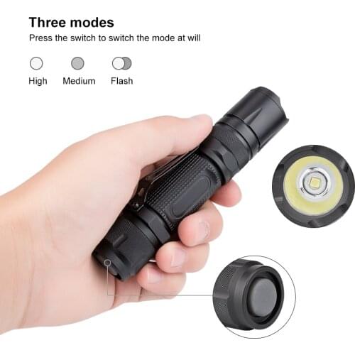 Mini Flashlight 3800 Lumens XML-L2 LED Torch 18650 3 Switch Modes Torch Lamp Penlight Waterproof Lantern For Outdoor Camping