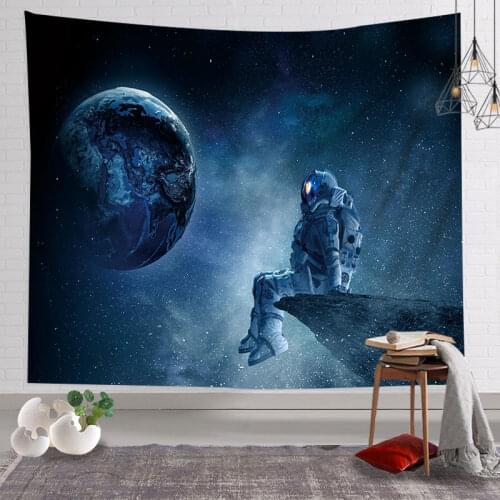 90x70 Inch Astronaut Tapestry Galaxy Spaceman Tapestry Star Sky Tapestry Space Tapestry Wall Hanging For Boys Dorm Decor Hippie