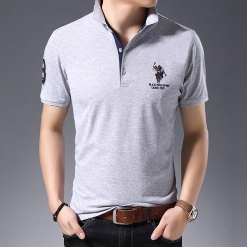 Good Quality Men Very Polo 2020 New Business Horse Embroidery Design Cotton Short Sleeve Polos Shirt Summer Clothes F3710