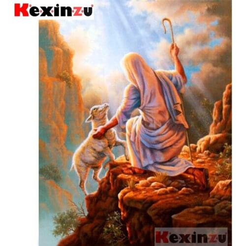 Kexinzu Full Square/Round Drill 5D DIY Diamond Painting "religion" Diamond Embroidery Cross Stitch 3D Decor Gift K@#55442