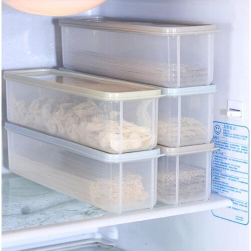 Large Capacity Kitchen Noodle Spaghetti Container PP Kitchen Food Storage Jar Fresh-keeping Case Storage Box with Cover