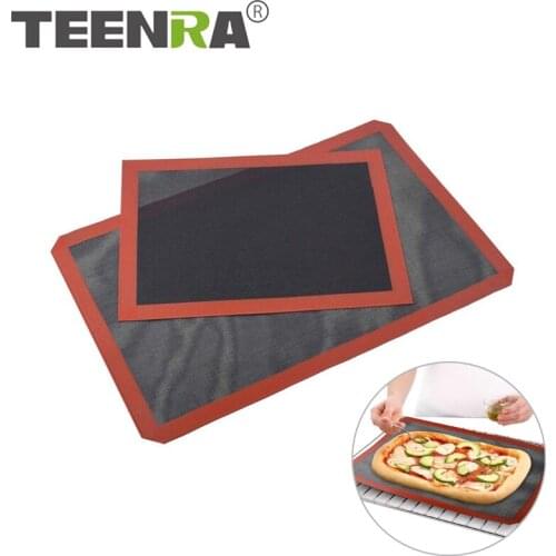 TEERA Food Grade Silicone Baking Mat For Cookie Sheet Non-stick Baking Oven For Cookie Bread Biscuits Home Kitchen Baking Tools