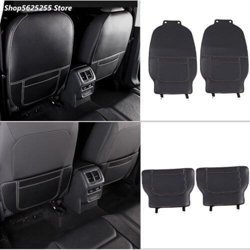 Car Rear Seat Anti-Kick Pad Rear Seats Cover Back Armrest Protection Mat For Volkswagen VW Jetta MK7 2019 2020 Accessories 2021