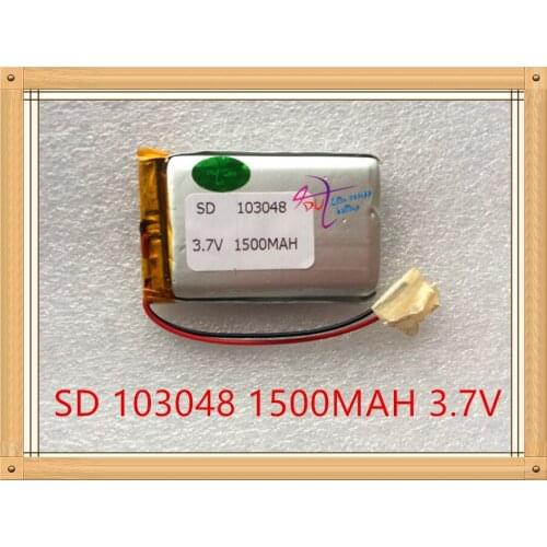 Liter energy battery 3.7V lithium polymer battery 103048 1500MAH small pudding MP3 wireless phone electronic dog card box