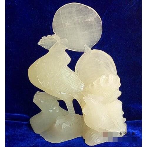 Natural authentic Afghanistan jade ornaments crafts gifts living room study entrance accessories