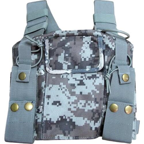 OPPXUN Multi Function Outdoor Sport Chest Bag Pack Backpack for Walkie Talkie Motorola GP328 GP3688 Kenwood TK3107 TK3207 Radio