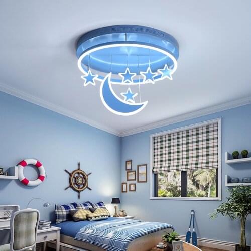 Ceiling Lights Girl Children Room Bedroom Modern LED Lighting Surface Mount Remote Control Indoor Lamp