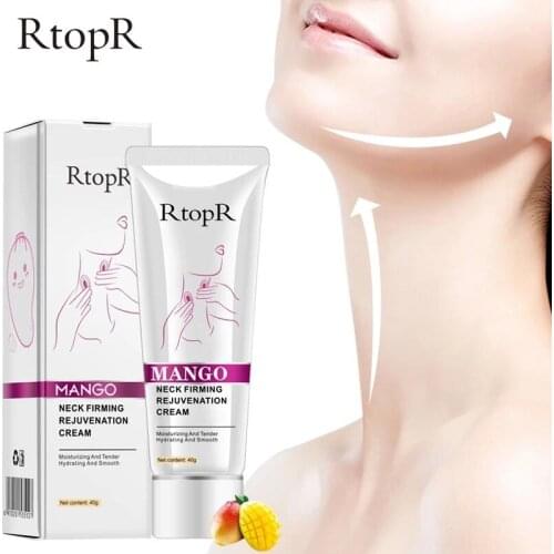 RtopR Neck Firming Rejuvenation Cream Anti-wrinkle Firming Skin Whitening Moisturizing Neck Serum Mild Peeling Beauty Neck Care