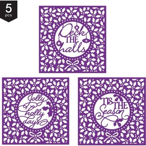 Interchangeable Christmas Frame Metal Cutting Dies Stencils For DIY Scrapbooking Paper Cards Handcraft Embossing Template Decor