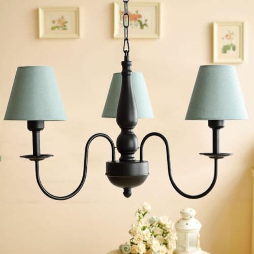 Modern kitchen room Livingroom Bedroom lighting fabric lampshade chandeliers lustres de teto ceiling chandelier e27 AC85-260V