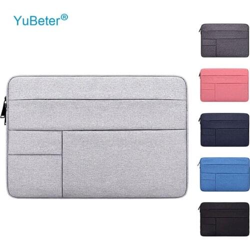 YuBeter Laptop Bag Sleeve for MacBook Air Pro 11.6 12 13.3 14 15.6 Inch PC Case Computer Pouch Travel Briefcase For Dell Asus HP