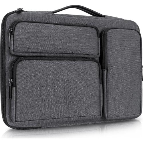 Laptop Messenger Bag, 13-13.3 inch Laptop Briefcase Sleeve with 3 Front Zipper Pockets Large Capacity for 13.3’’ Macbook Dell HP