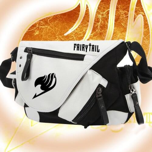 FAIRY TAIL Bags Anime Messenger Bag Canvas+patent leather school shoulder Handbags